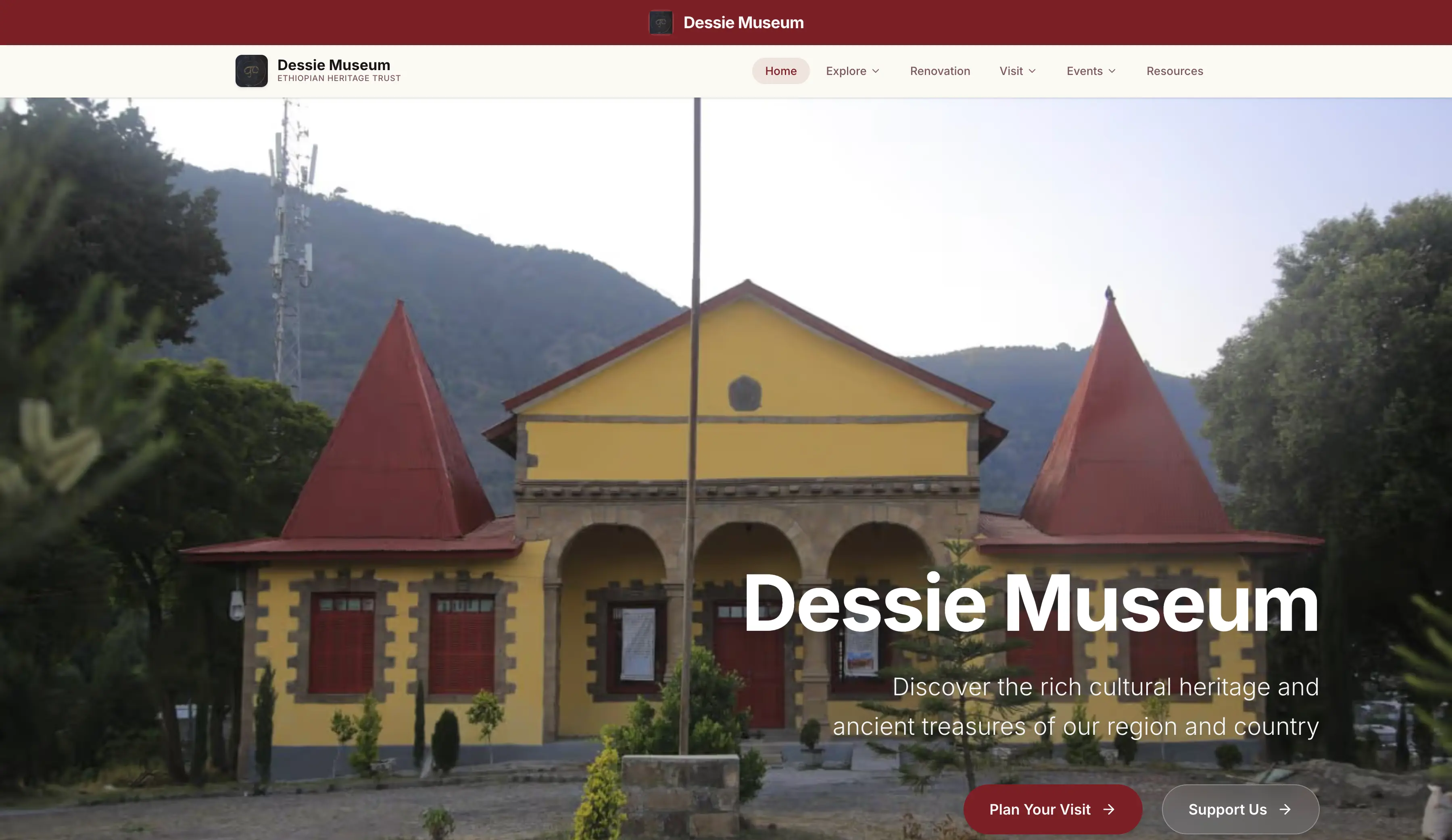 Dessie Museum Website